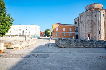 Ancient building in the central part of Zadar, Croatia.のeditorial素材