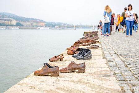 Shoes on the banks of the Danube, Budapest.