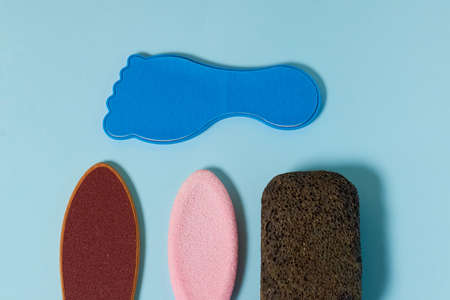 Three types of pedicure graters for foot care and pumice stone