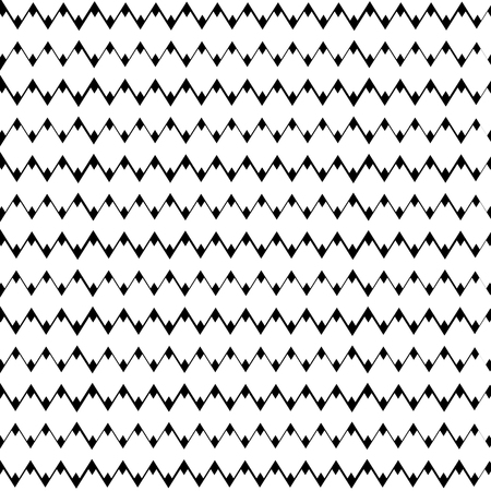 Subtle geometric seamless pattern with small rhombuses, grid, lattice. Abstract white and black graphic ornamentのイラスト素材