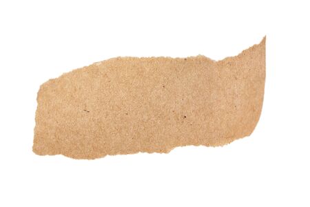 Torn paper banner isolated on white backgroundの写真素材