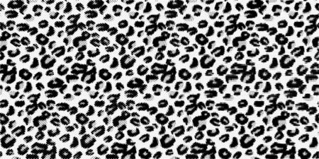 Leopard pattern. Animal and ethnic pattern. Halftone textile print.