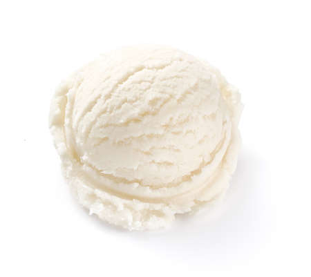 Ice cream isolated. Ice cream for package design. Scoop of ice cream on white background.の写真素材