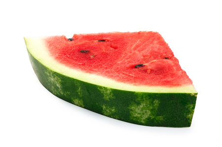Watermelon slice Isolated on white background.の写真素材