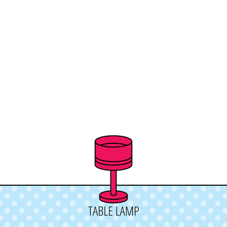 Table lamp icon Desk light sign.のイラスト素材