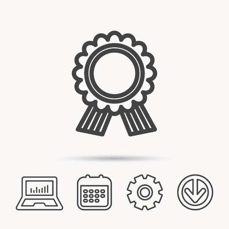 Award medal icon. Winner achievement sign.のイラスト素材