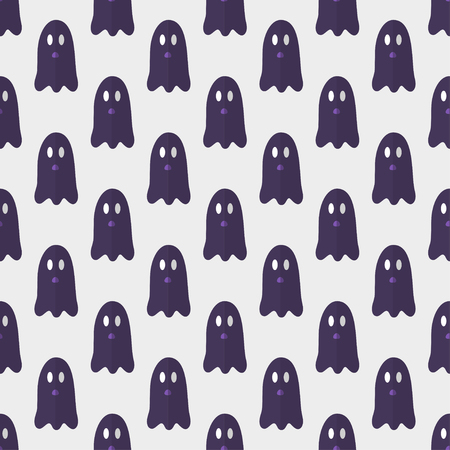 Vector seamless pattern for halloween party  in orange and violet colors. Endless texture can be used for wallpaper, fills, web page,background,surfaceのイラスト素材