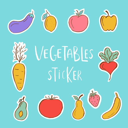 Vegetables and fruits icon.のイラスト素材