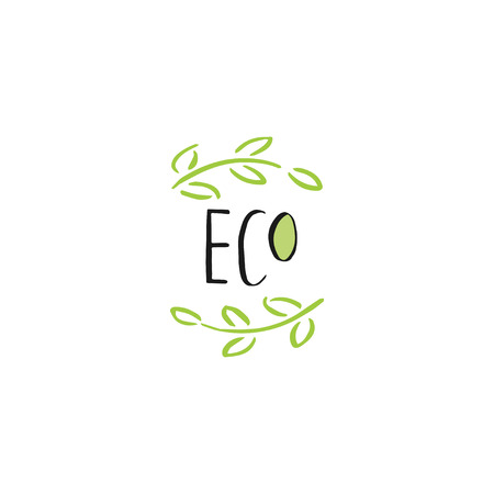 Eco Bio green signのイラスト素材