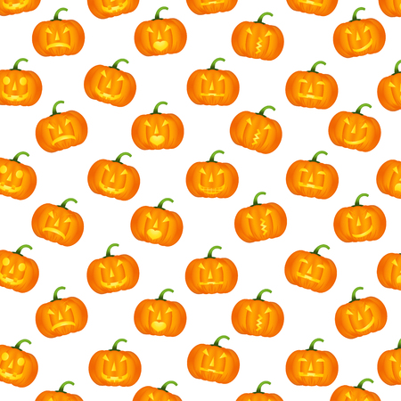 Halloween patterns with holiday symbols. Vector background can be used for wallpaper, fills, web page,surface, scrapbook,  holiday card, invitation and party design.のイラスト素材