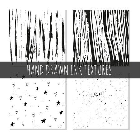 Ink hand drawn textures. Can be used for wallpaper, background of web page, scrapbook, party decoration, t-shirt design, card, print, poster, invitation, packaging and so on.のイラスト素材