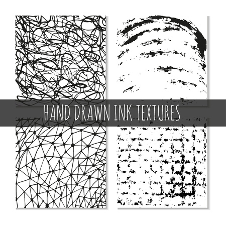 Ink hand drawn textures. Can be uses for wallpaper, background of web page, scrapbooking, party decorations, t-shirt designs, cards, prints, postcards, posters, invitations, packaging and so on.のイラスト素材