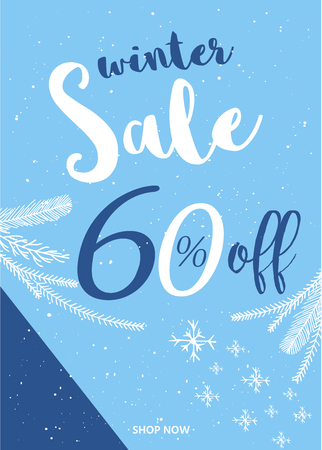 Winter social media sale banners and ads, web template collection.  Christmas vector illustration for mobile website posters, email and newsletter designs, promotional materialのイラスト素材