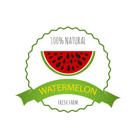 Collection of Badge, logo or tag with realistic healthy vegetables such as: carrot, tomato, pepper, eggplant, pumpkin, marrow, zucchini. Quality vector banner about diet, eco foodのイラスト素材