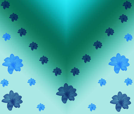 On a colour background turquoise, green and light strips are located.On all image there are many blue colours.の写真素材