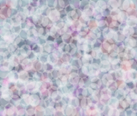 Circles of gentle pink, white and grey colour have effect bokeh.の写真素材