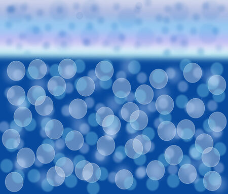 The blue background has a double gradient.The background has blue circles of the various sizes with effect bokeh.の写真素材