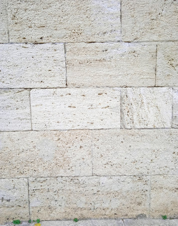 Old stone wall texture background for interior exterior decoration and industrial construction concept design.の写真素材