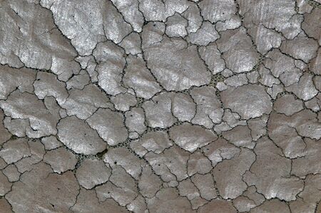 Beige background made of old shabby cracked leatherの写真素材