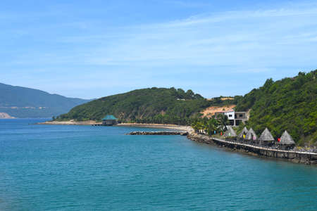 Vietnamese landscape on a tropical islandの写真素材