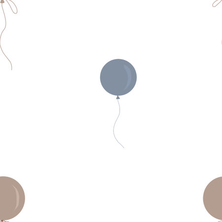 seamless pattern with repeating balloons pattern. cute stylish childrens decoration for textiles and printing. high quality photoの写真素材