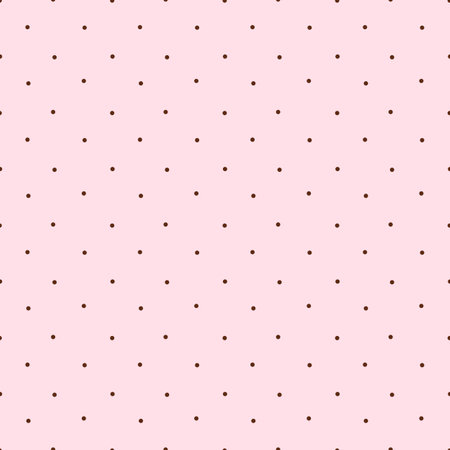 seamless pattern of hand drawn dot and pink background. cute elegant pattern for textiles, scrapbooking, childrens clothing, wrapping paper. polka dot pattern.の写真素材