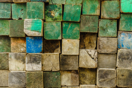 End of wooden beam background