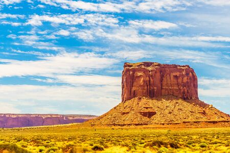 A road leading to Monument Valley, Kayenta Arizonaの写真素材