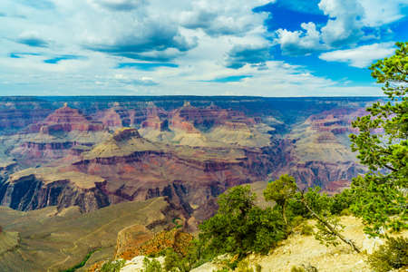 Grand Canyon National Park Mother Point and Amphitheater, Arizona, USAの写真素材