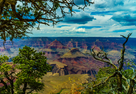 Grand Canyon National Park Mother Point and Amphitheater, Arizona, USAの写真素材