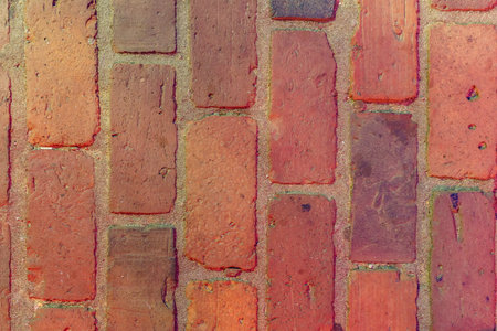 Old red brick wall texture
