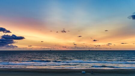 Virginia Beach Sunrise, Virginia Beach, Virginiaの写真素材