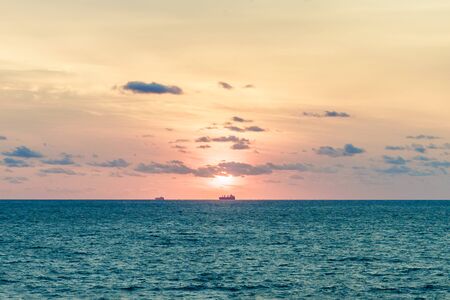 Virginia Beach Sunrise, Virginia Beach, Virginiaの写真素材