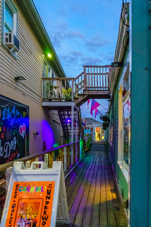 Provincetown Massachusetts August 2017 at the end of Cape Cod Provincetown has a large gay population of residents and tourists.のeditorial素材