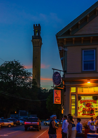 Provincetown Massachusetts August 2017 at the end of Cape Cod Provincetown has a large gay population of residents and tourists.のeditorial素材