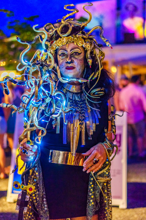 Provincetown Massachusetts August 2017 at the end of Cape Cod Provincetown has a large gay population of residents and tourists.のeditorial素材