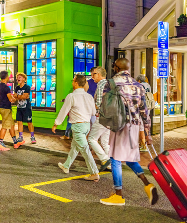 Provincetown Massachusetts August 2017 at the end of Cape Cod Provincetown has a large gay population of residents and tourists.のeditorial素材