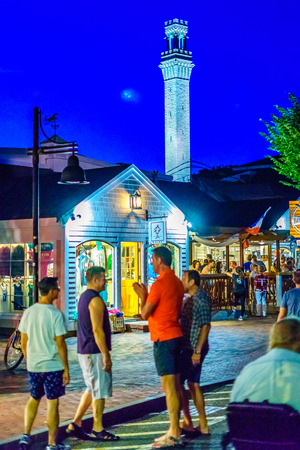 Provincetown Massachusetts August 2017 at the end of Cape Cod Provincetown has a large gay population of residents and tourists.のeditorial素材