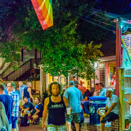 Provincetown Massachusetts August 2017 at the end of Cape Cod Provincetown has a large gay population of residents and tourists.のeditorial素材
