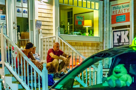 Provincetown Massachusetts August 2017 at the end of Cape Cod Provincetown has a large gay population of residents and tourists.のeditorial素材