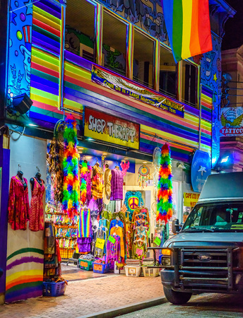 Provincetown Massachusetts August 2017 at the end of Cape Cod Provincetown has a large gay population of residents and tourists.のeditorial素材
