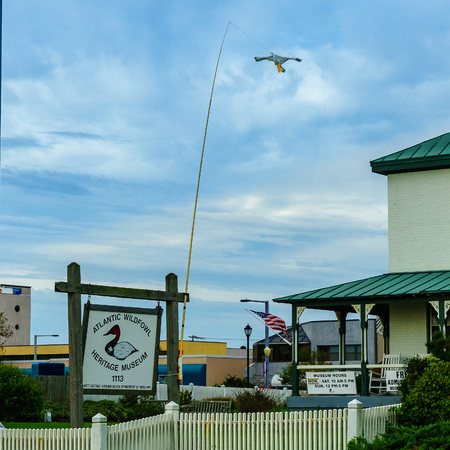 Virginia Beach Boardwalk, Virginia Beach US - September 12, 2017 Atlantic Wildfowl Heritage Museumのeditorial素材