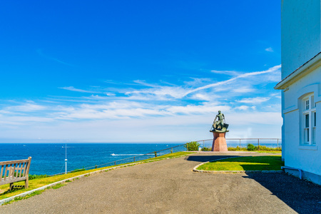 Montauk Point Lighthouse Long Island New York USの写真素材