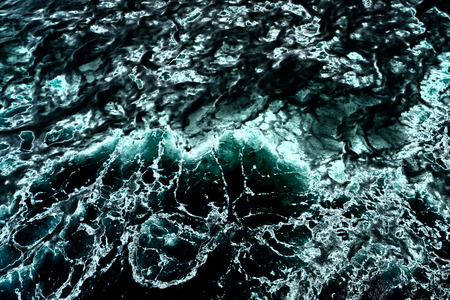 Seething atlantic sea water with foam Cape Codの写真素材