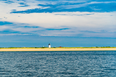 Beautiful landscape of Atlantic ocean beach Cape cod Massachusettsの写真素材