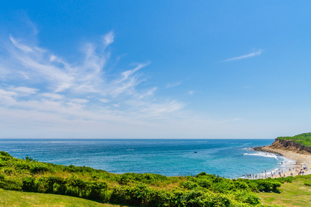 Montauk Point Lighthouse Long Island New Yorkの写真素材