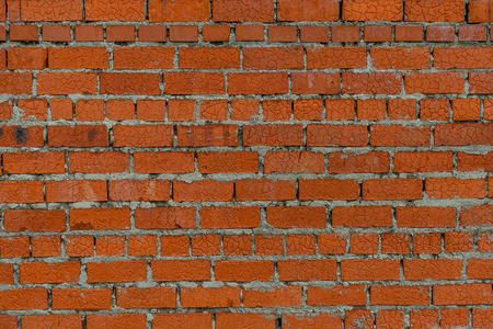 Old red brick wall texture Ekaterinburg Russiaの写真素材