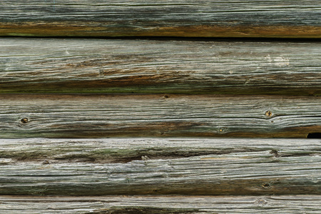 Horizontal wood background from planed logsの写真素材