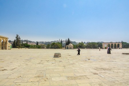 Inside wall of Temple Mount in Old City of Jerusalem. Israelの写真素材