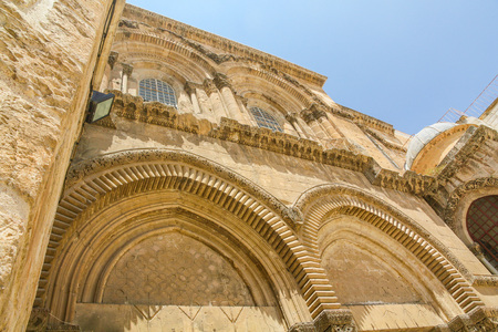 Church of the Holy Sepulchre, fragment. Jerusalem. Israel.の写真素材